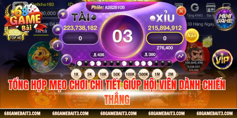 Tổng hợp mẹo chơi chi tiết giúp hội viên dành chiến thắng