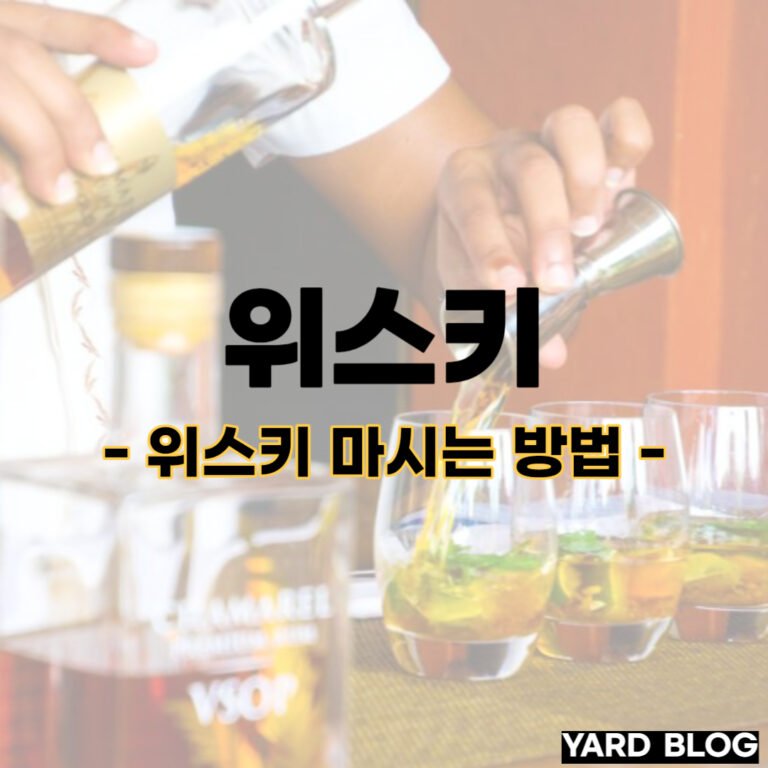 위스키 마시는 방법에 대한 대표 이미지
