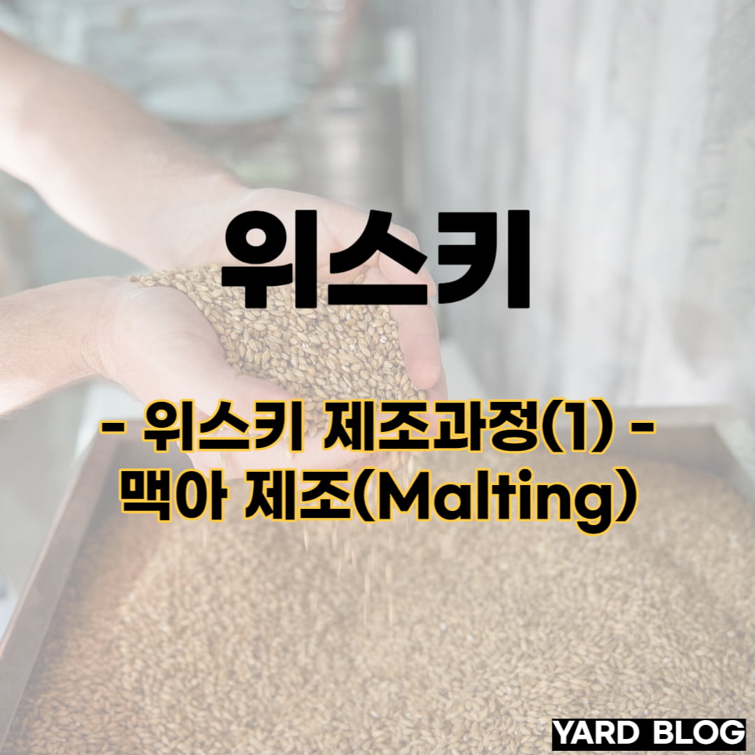 위스키 제조 과정 중 맥아 제조에 대한 대표 이미지