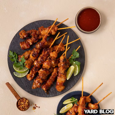 맥주 안주 추천 항목 중 숯불 매콤 닭꼬치